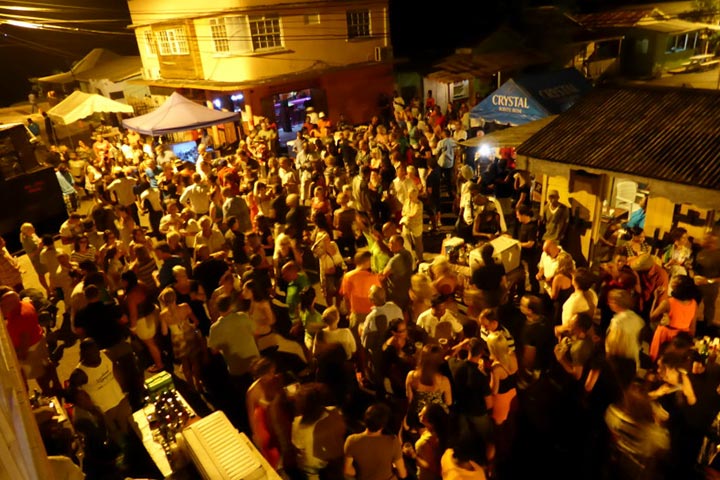 people in gros islet street